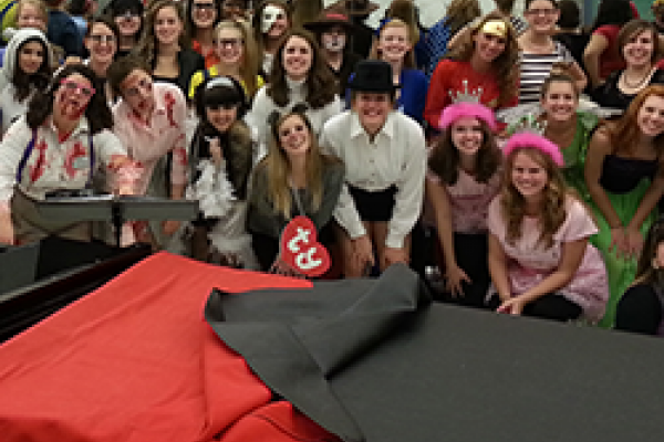 Women students in costume Women students in costume