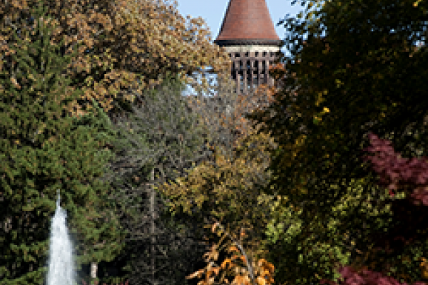 Orton Hall in autumn
