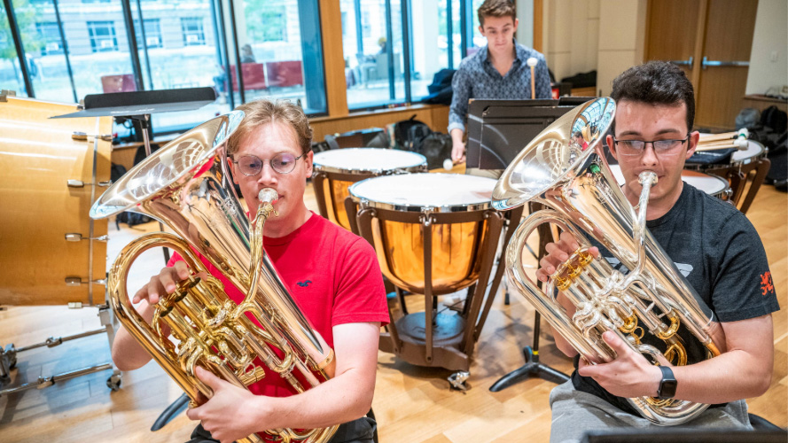 Brass, wind and percussion studios
