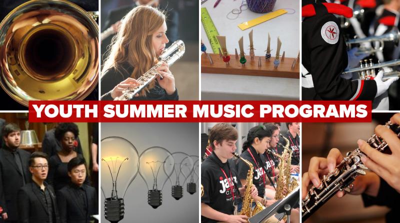 Youth Summer Music Programs photo collage