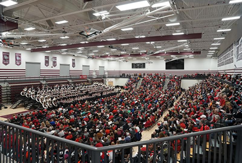 Marching Band performing in Wood County