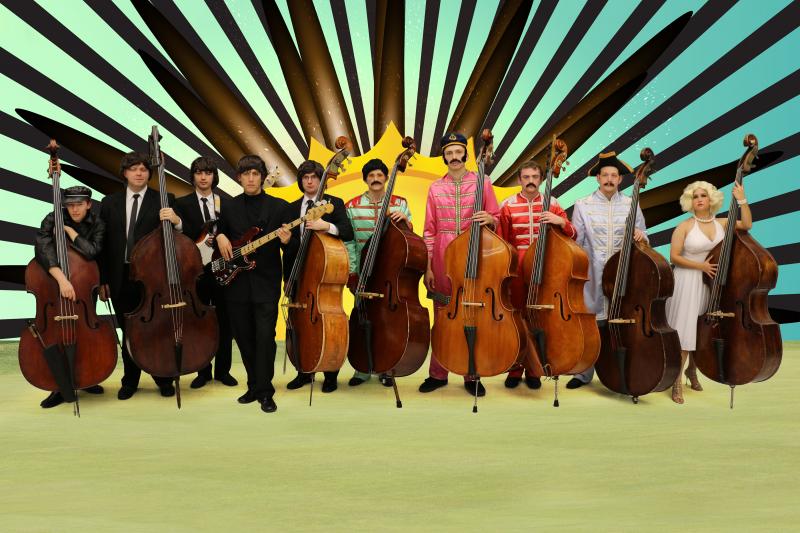 Double basses as Sgt. Pepper's Lonely Hearts Club Band