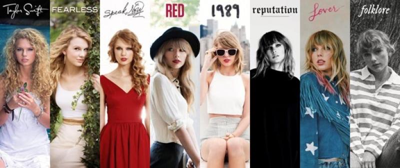 Taylor Swift over the years