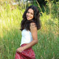 Emelina Pappalardo standing outside in a field of grass