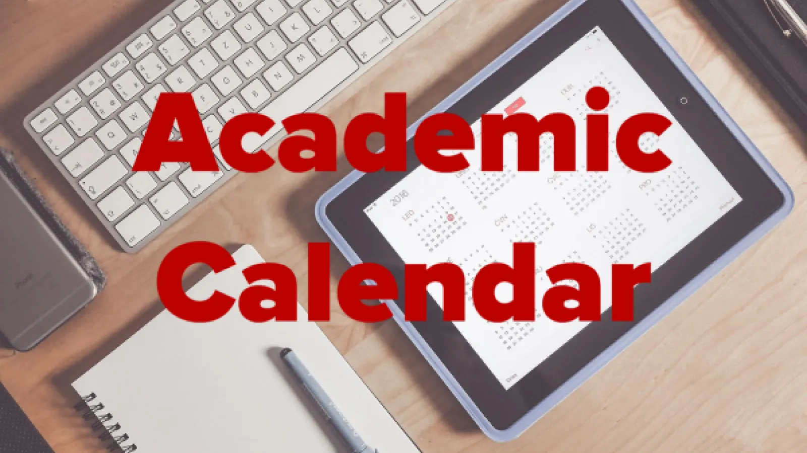 Academic calendar event page