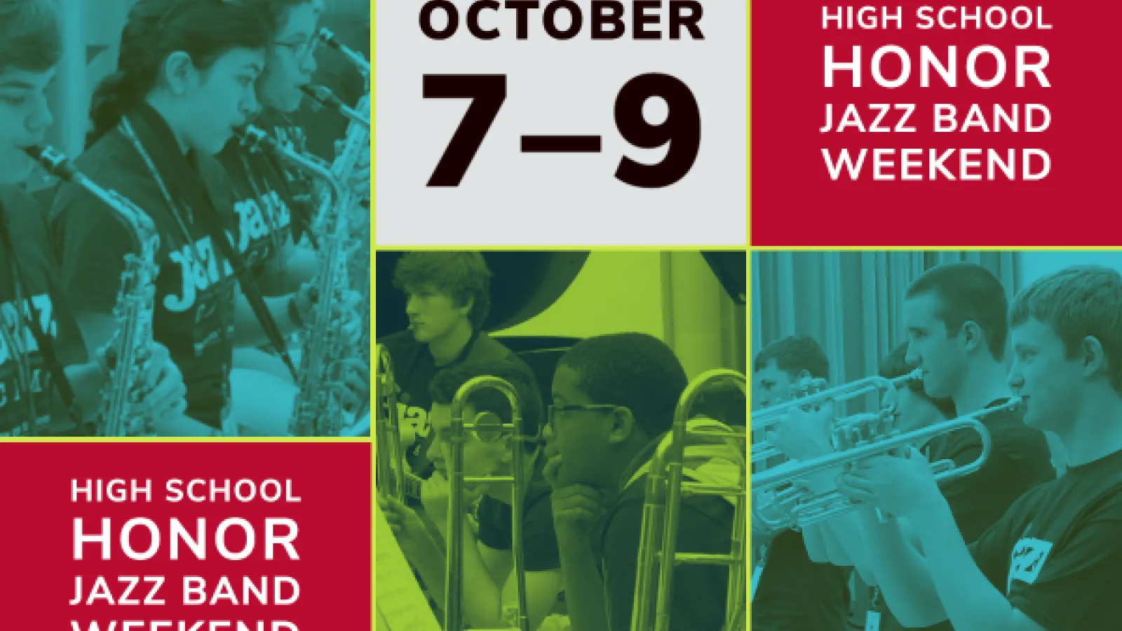 High School Honor Jazz Band Weekend photo collage