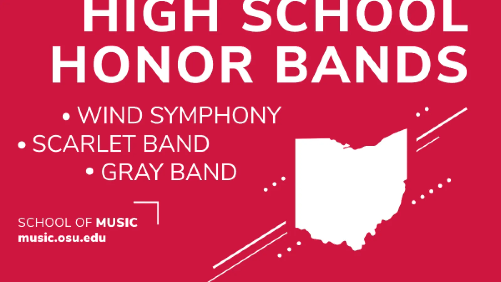 High School Honor Bands design