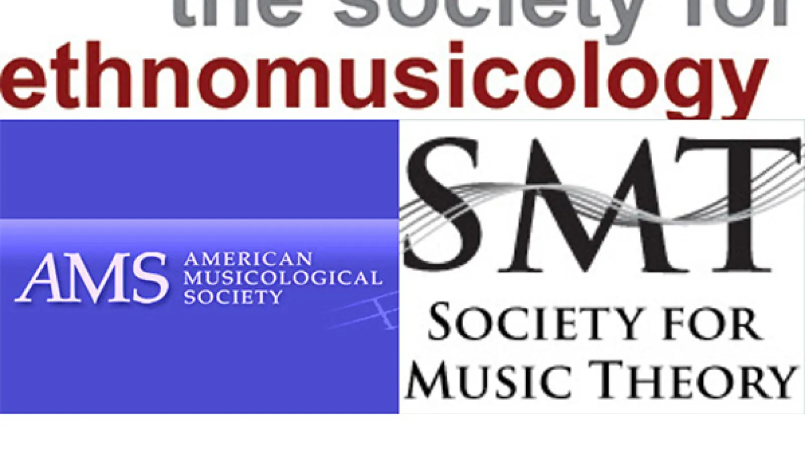 Musicology and music theory organization logos