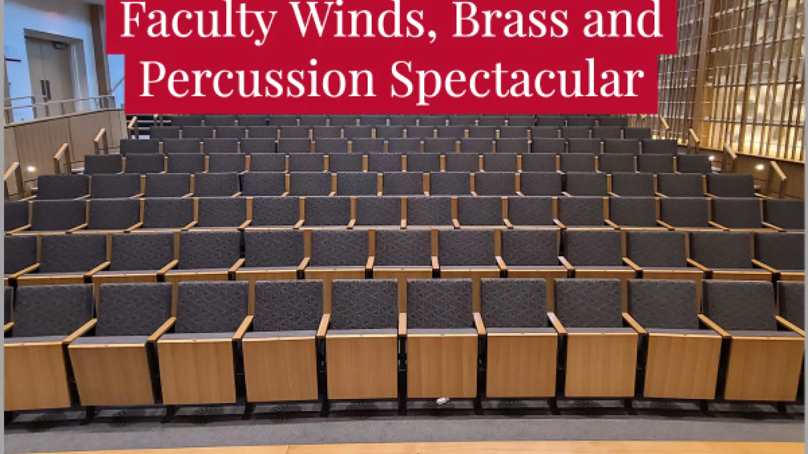 Timashev Recital Hall, venue for Spectacular faculty recital