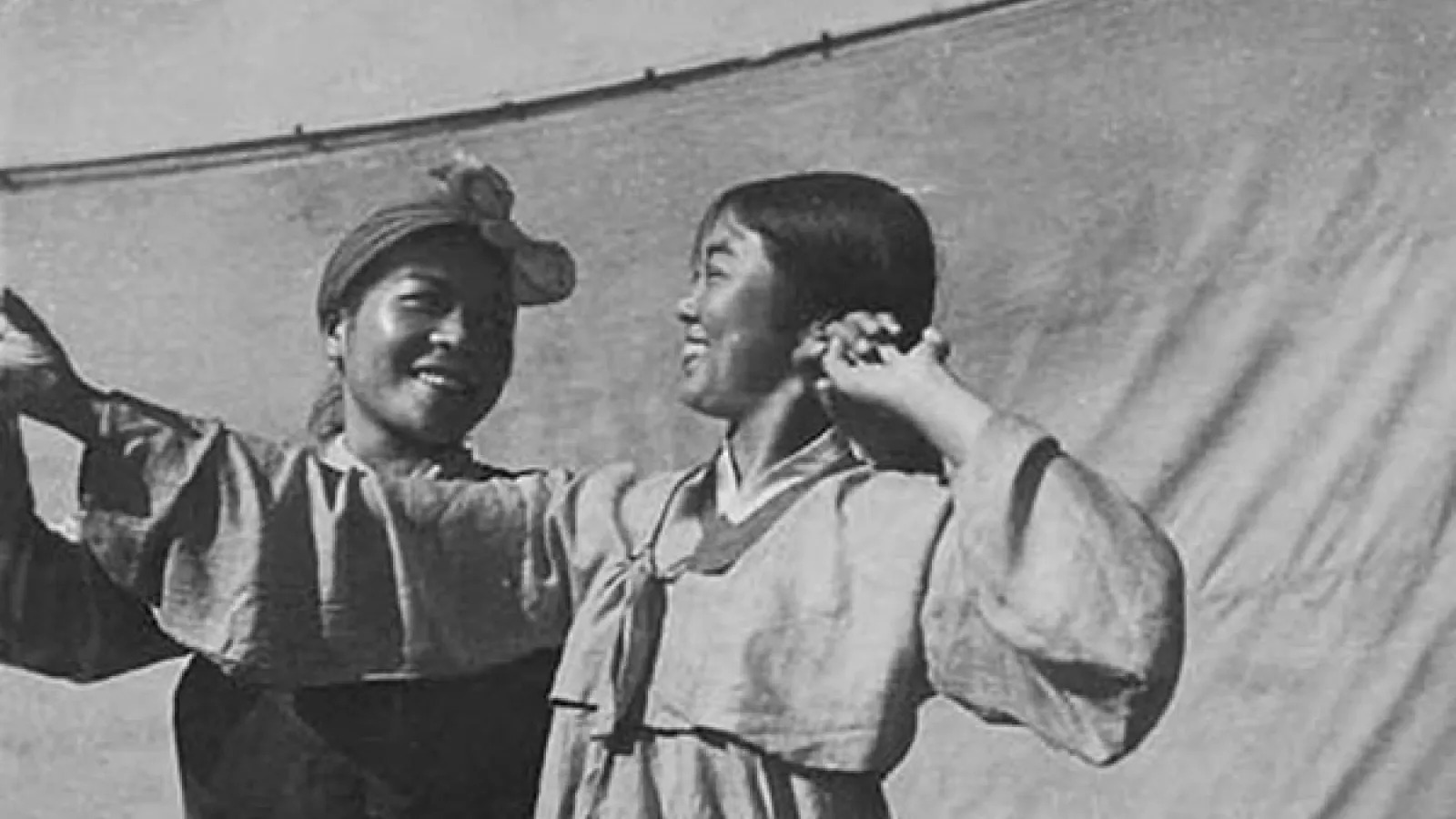 Two women dancing