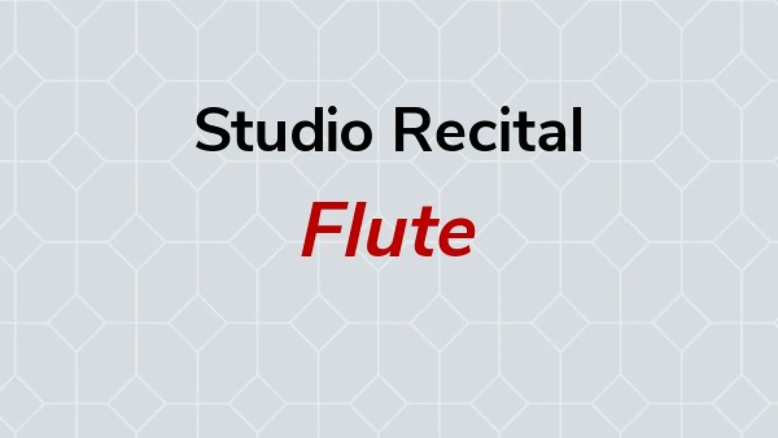 Flute Studio recital