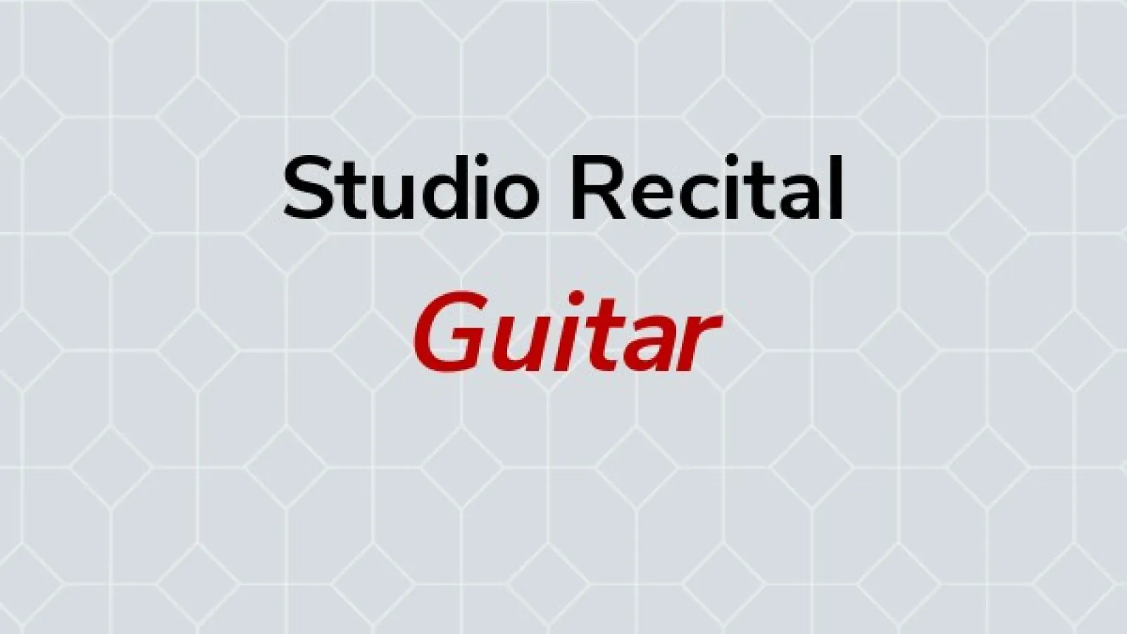 Guitar studio recital