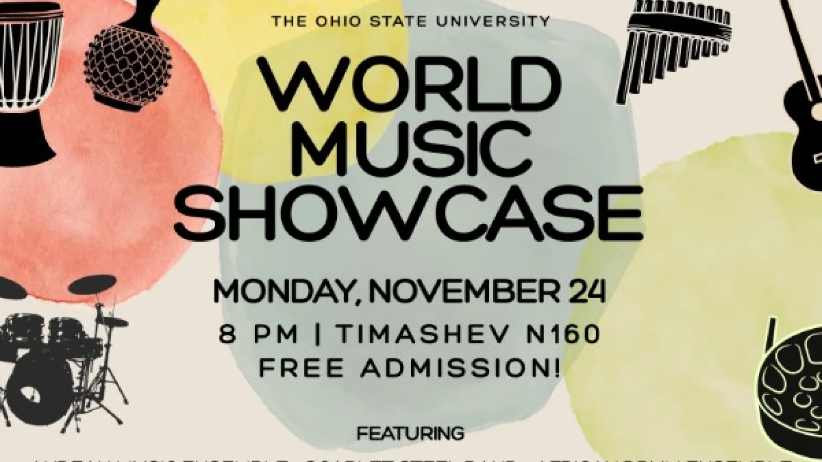 World Music event Nov. 24, 2025