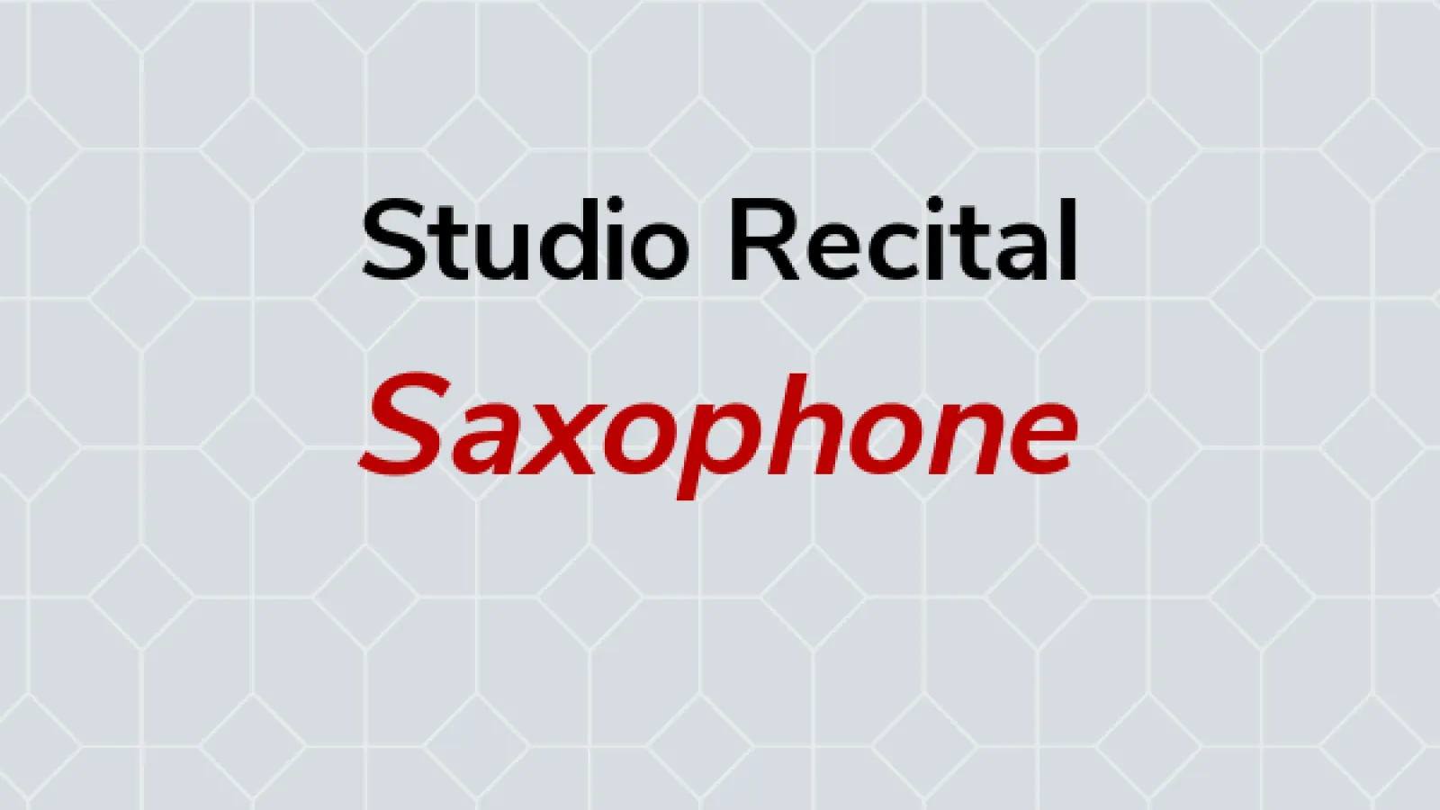 Saxophone studio event
