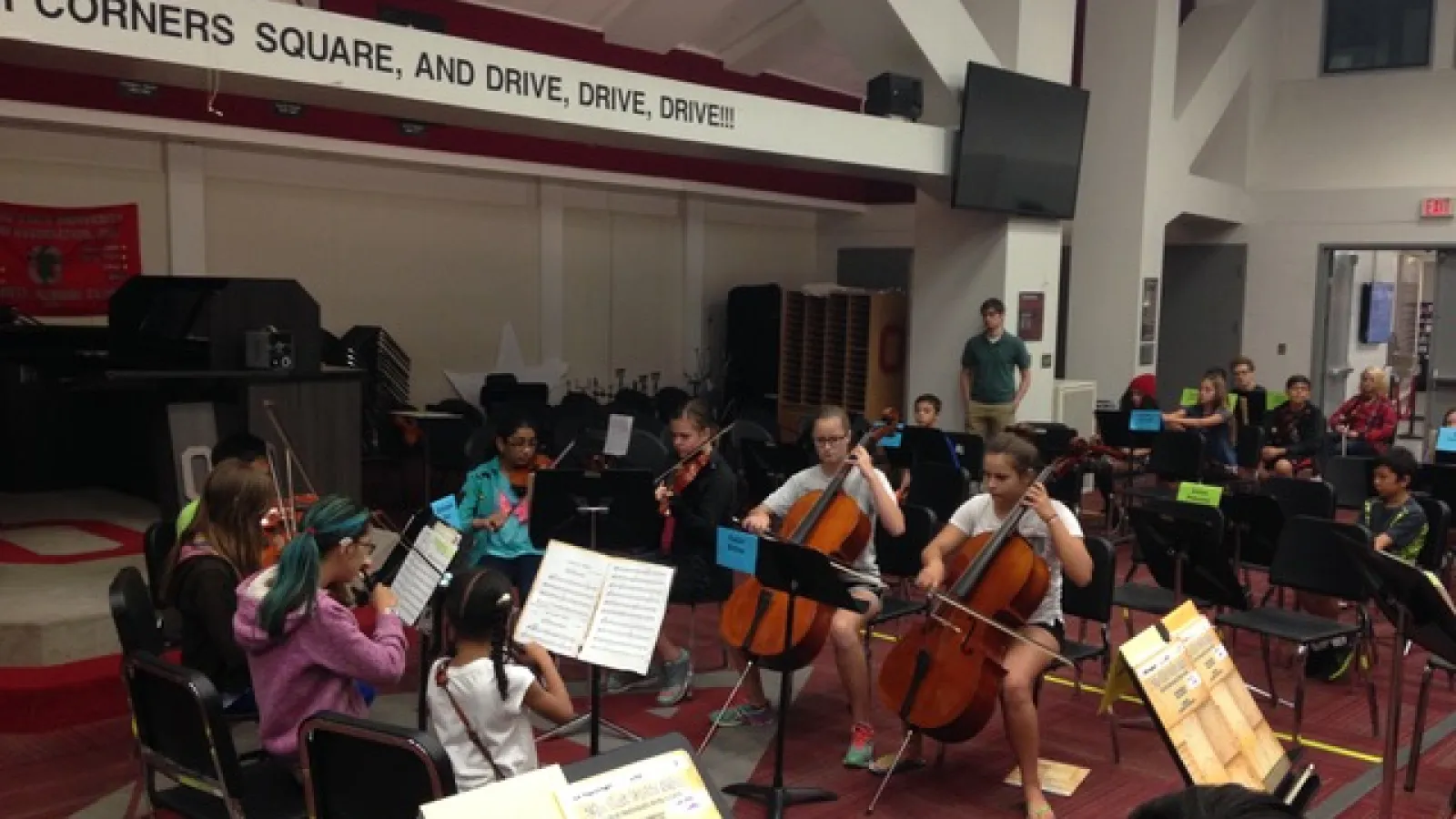 Summer Strings group rehearsal