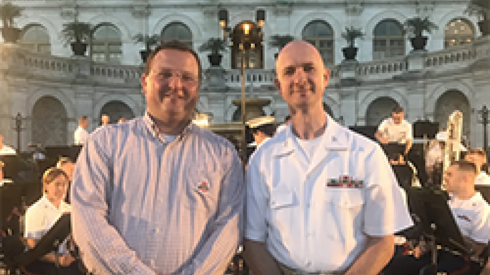 Onsby Rose and Col. Jason Fettig at the Capitol