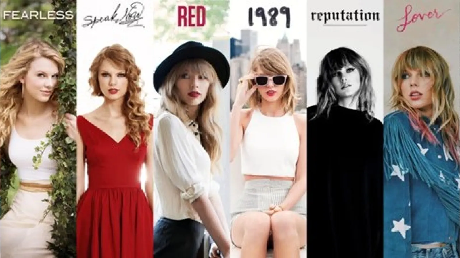 Taylor Swift over the years