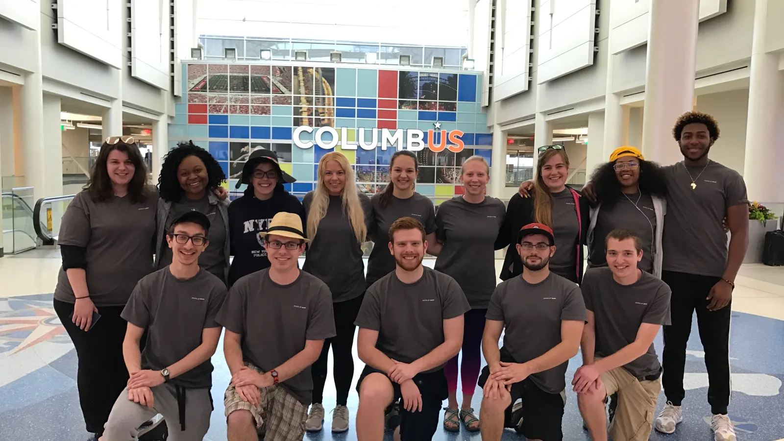 MUS 3360 group at Port Columbus