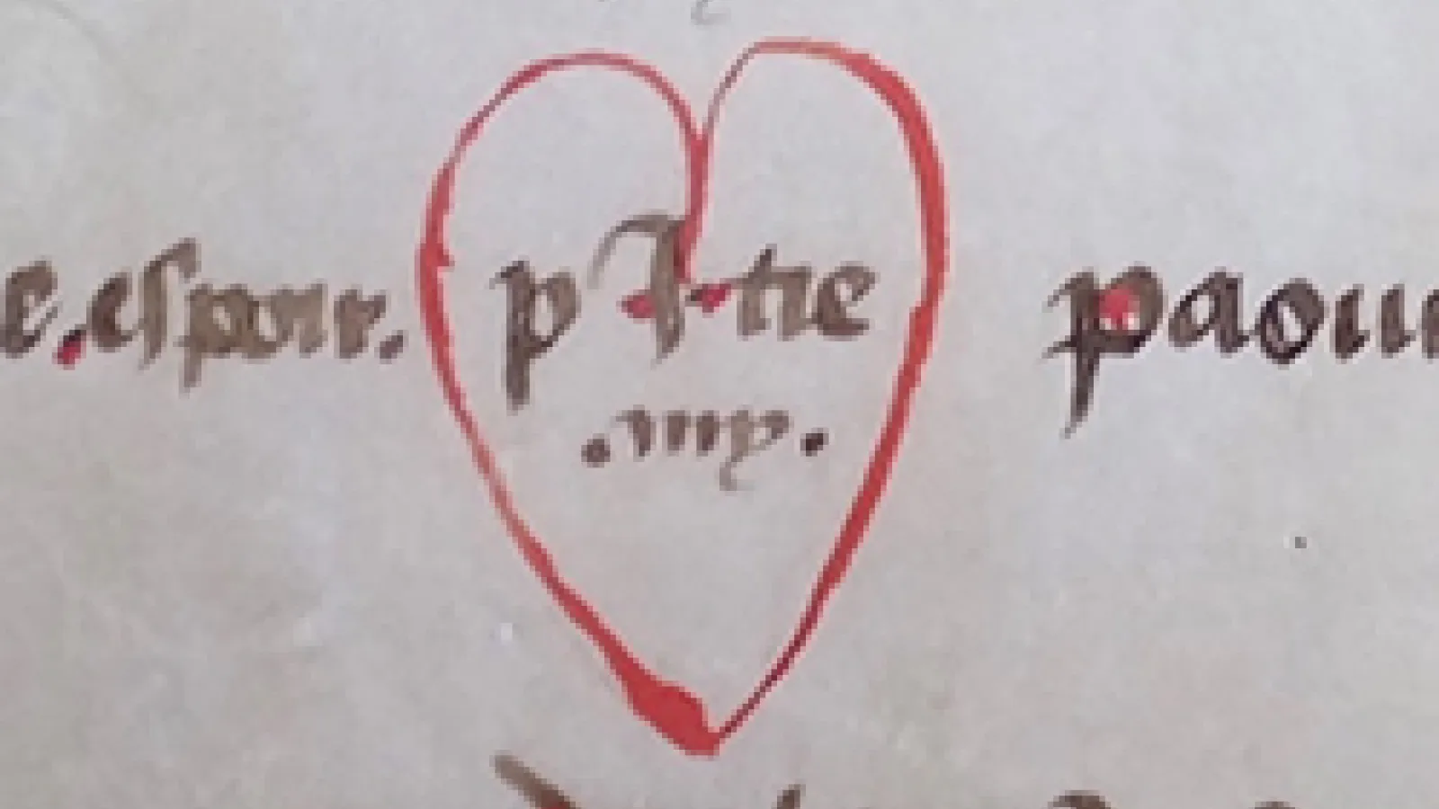 Calligraphy with heart