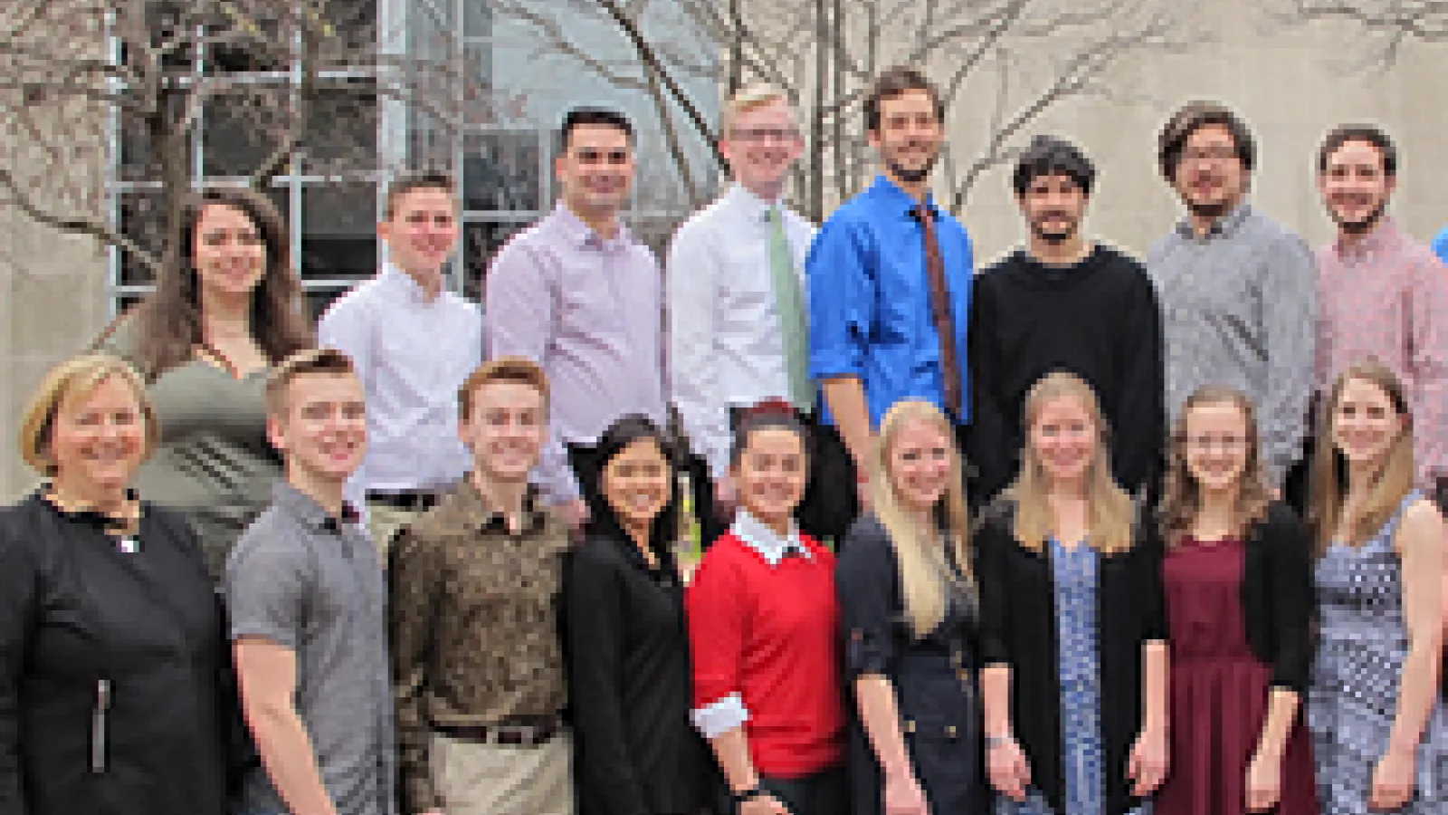 Dr. Hartig and clarinet students
