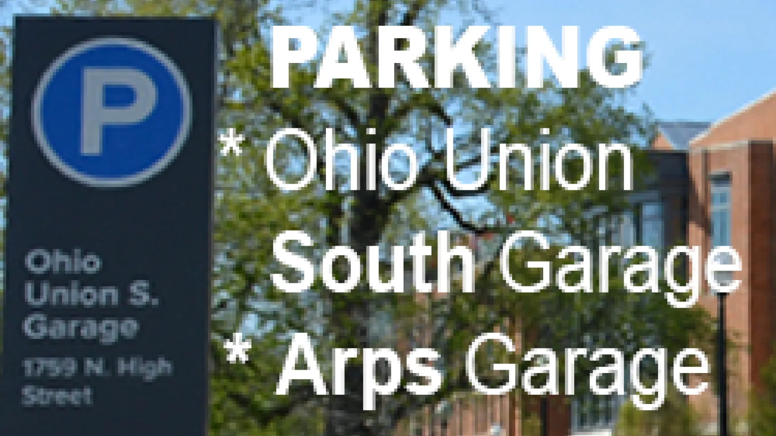 Two garages for School of Music visitors