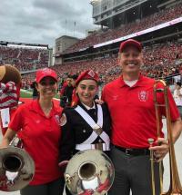 Conte family at Alumni Band Day