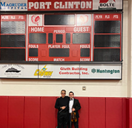 Mark Rudoff and alumnus at Port Clinton