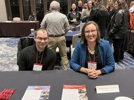 Jeremy W. Smith and Anna Gawboy at AMS Conference