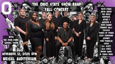 The Ohio State Show Band promotional poster by Shawn Wallace