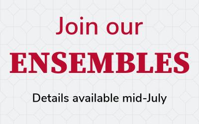 Join our Ensembles banner for home page
