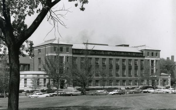 Historical photo of Hughes Hall