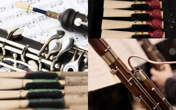 Double reed instrument photo collage