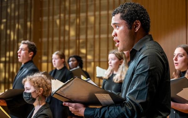 Choir singing