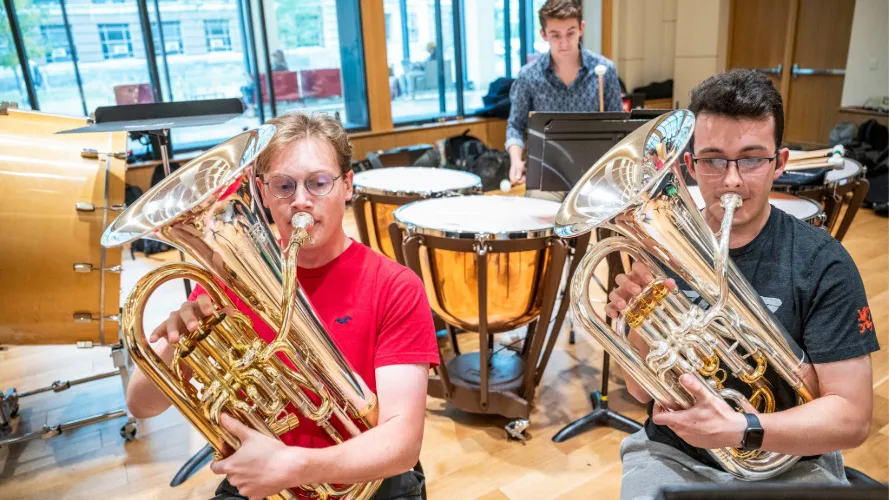 Brass, wind and percussion studios
