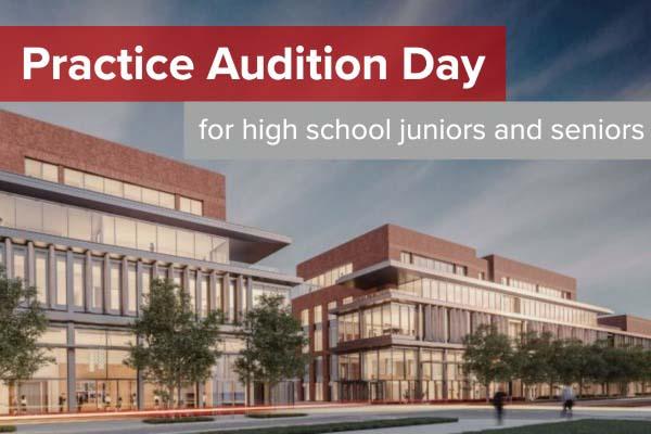 Practice Audition Day event page