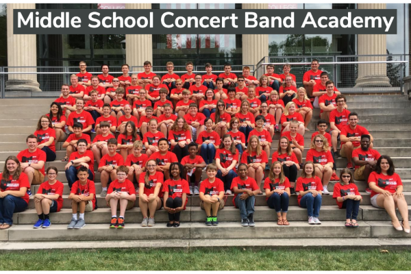 Middle School Concert Band Academy group photo