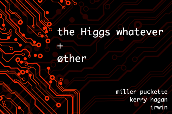 Black background with red line and circle graphics
