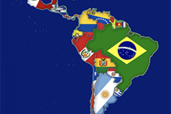 Latin American countries map