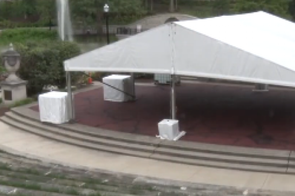Tent at Browning Amphitheatre
