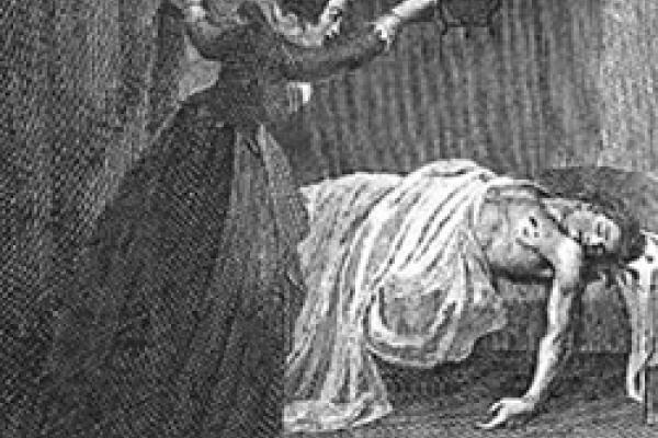 Illustration from The Mysteries of Udolpho, Vol. 4, p. 217 (London: Longman, Rees, Orme, Brown and Green, 1830) Illustration from The Mysteries of Udolpho, Vol. 4, p. 217 (London: Longman, Rees, Orme, Brown and Green, 1830)