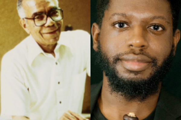Composer Ulysses Kay, oboist Leland Greene Composer Ulysses Kay, oboist Leland Greene