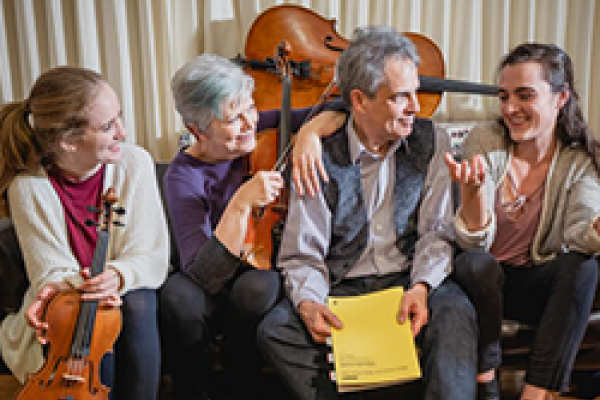 Janus Quartet: L. Anderson, N. Nehring, M. Rudoff, D. Copfer (Photo by Ziwei Jin)