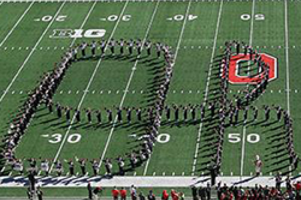 TBDBITL performing Script Ohio on game day at Ohio Stadium