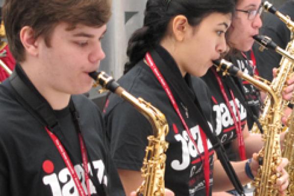 Young jazz saxophonists