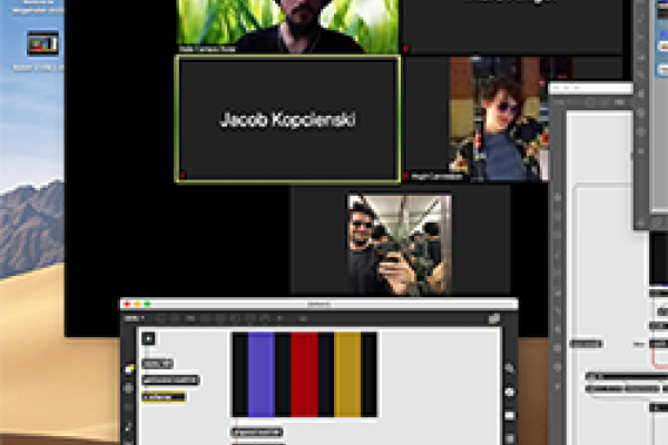 Sonic Arts Ensemble performs using early iteration of lag-reduction software Sonic Arts Ensemble performs using early iteration of lag-reduction software