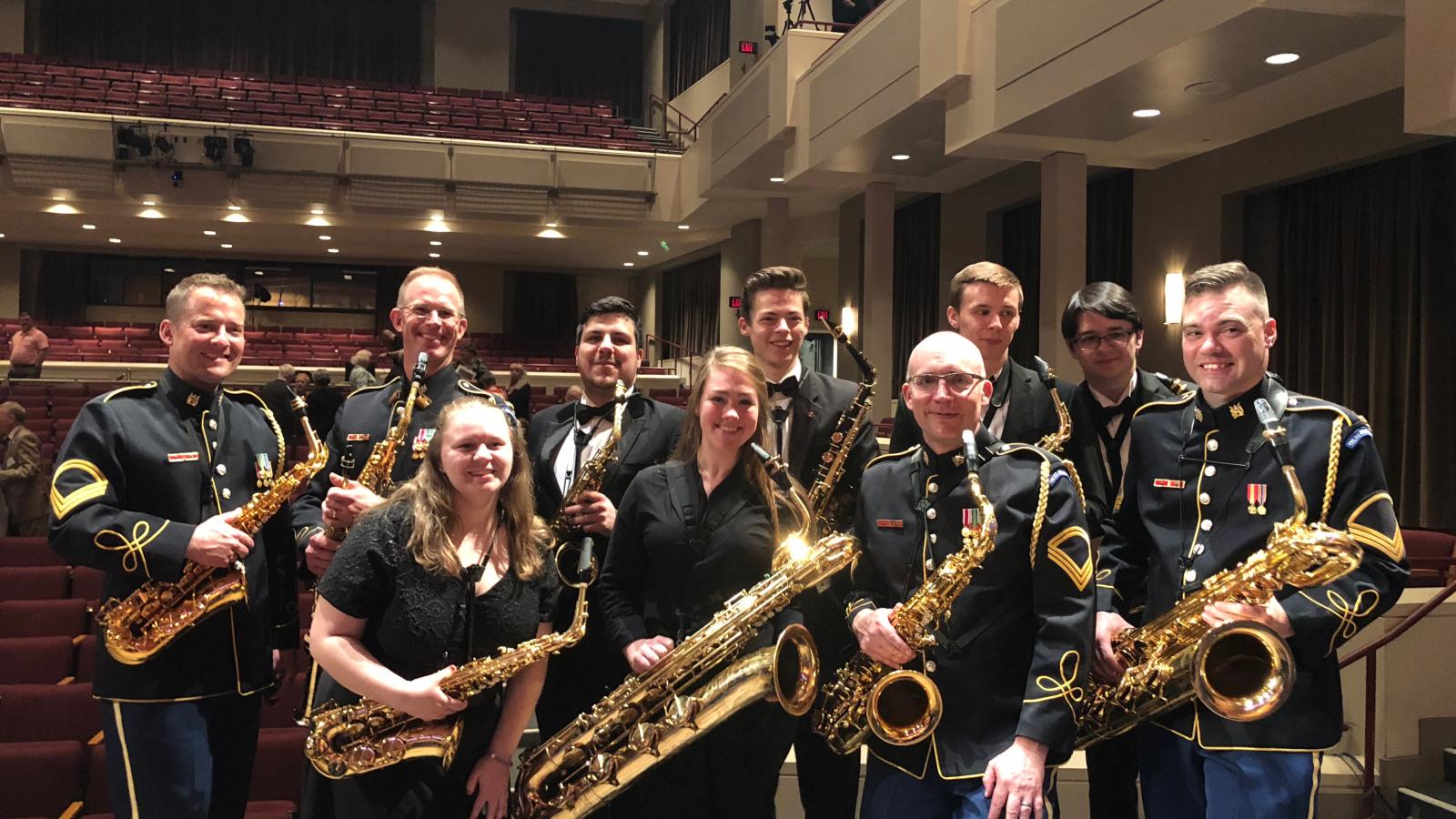 Symphonic Band Saxos with the US Army Band