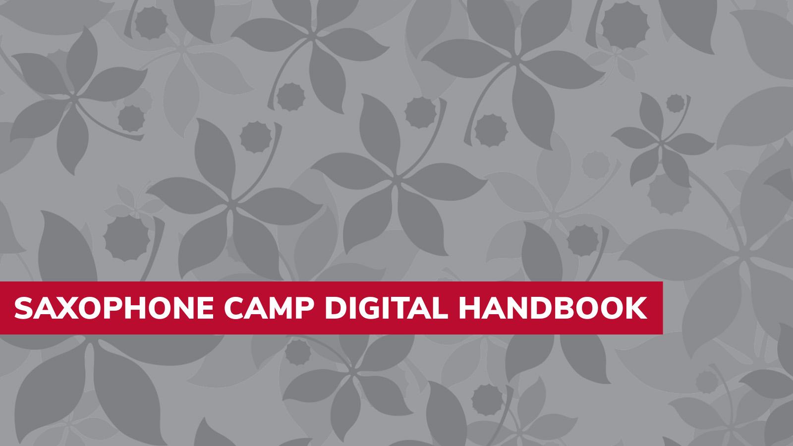 YSMP Saxophone Camp Digital Handbook page header