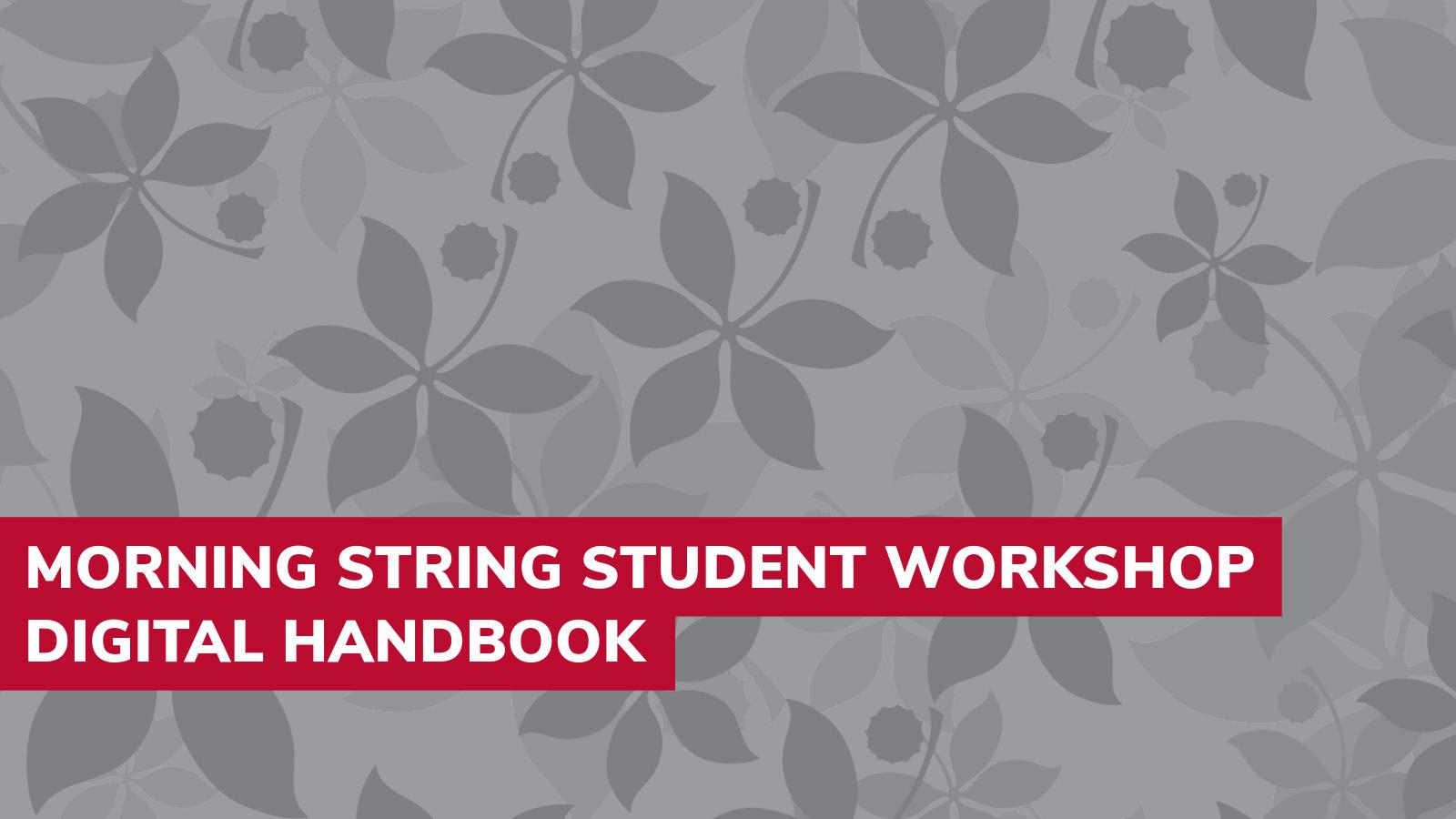 YSMP Morning Strings Digital Handbook header