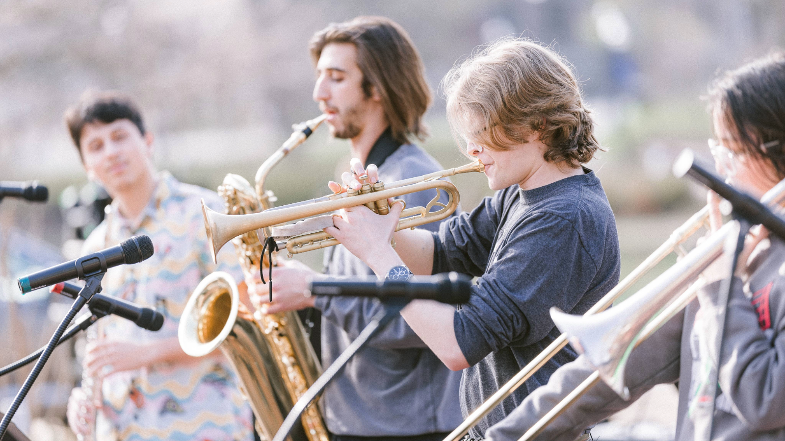 Ohio State Jazz Ensemble performs at Mirror Lake