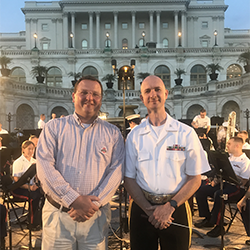 Onsby Rose and Col. Jason Fettig at the Capitol Onsby Rose and Col. Jason Fettig at the Capitol